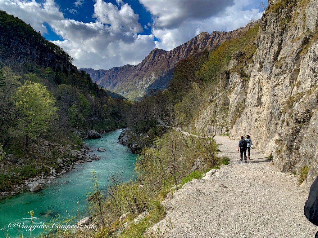 Fiume Isonzo in Slovenia