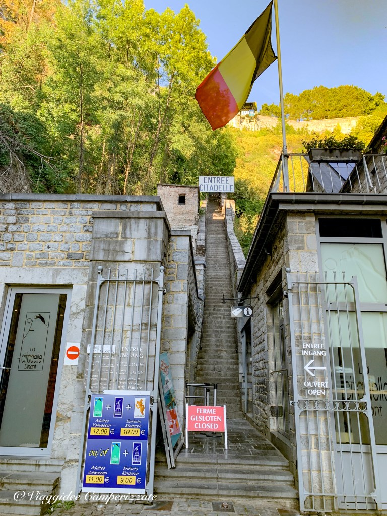 Cittadella di Dinant: ingresso funivia