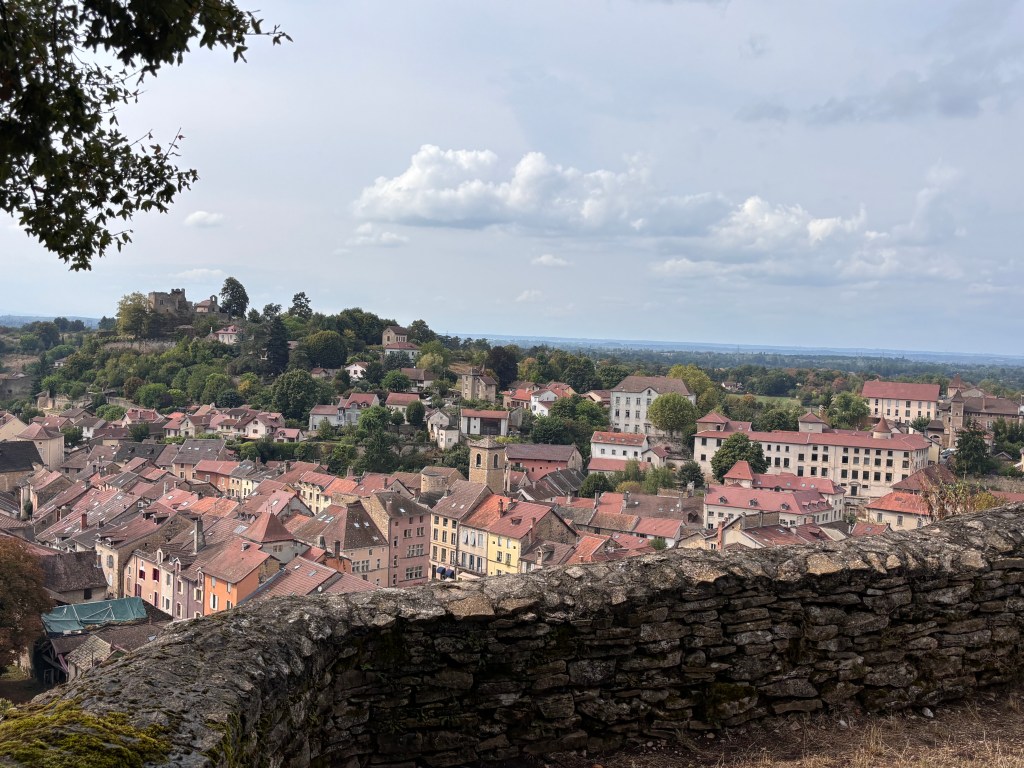 I tetti di Crémieu visti dalla collina di Saint-Laurent